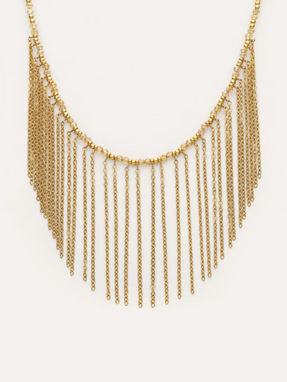 Collar Zafira Champagne Acero Baño Oro