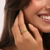 Pack 3 Anillos Odisea Colors Acero Baño Oro