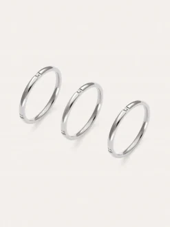 Pack 3 Anillos Palmar Spark Acero