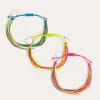 Pack 3 Pulseras Neon Rainbow Fruits Acero