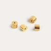 Pack 4 Tuercas Presión Silicona Acero Baño Oro