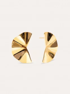 Pendientes Amara Acero Baño Oro