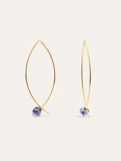 Pendientes Arch Stone Acero Baño Oro