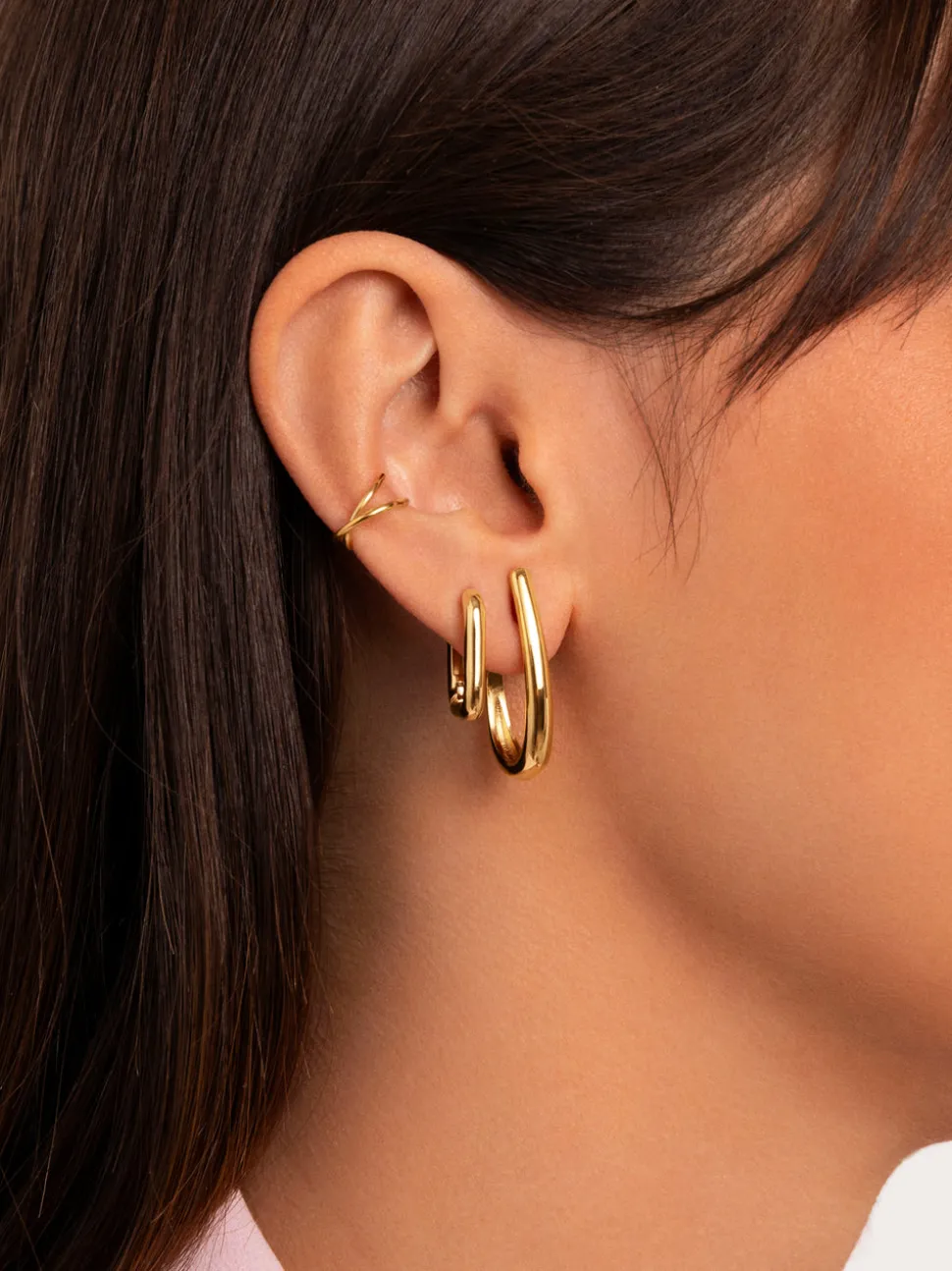 Pendientes Aro Aby Baño Oro