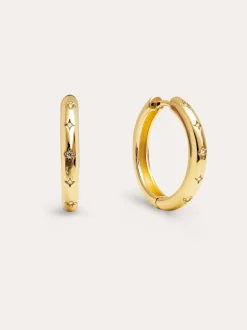 Pendientes Aro Astra L Baño Oro