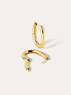 Pendientes Aro Bolero Acero Baño Oro