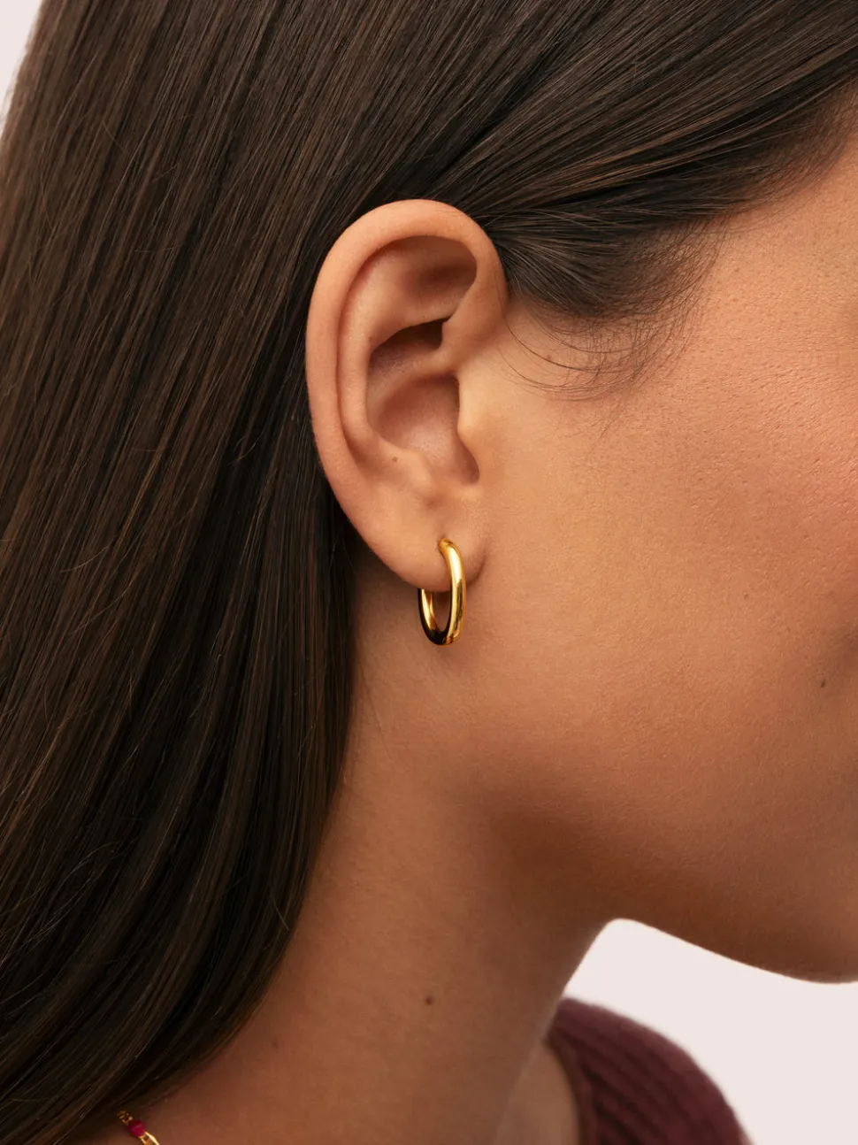 Pendientes Aro Bonnet Acero Baño Oro
