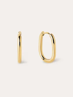 Pendientes Aro Bossa Acero Baño Oro