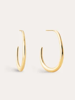 Pendientes Aro Bulky Acero Baño Oro