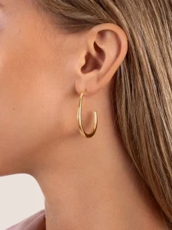 Pendientes Aro Bulky Acero Baño Oro