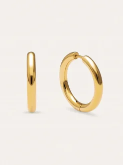 Pendientes Aro Carmen M Acero Baño Oro