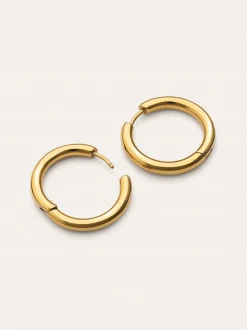 Pendientes Aro Carmen M Acero Baño Oro