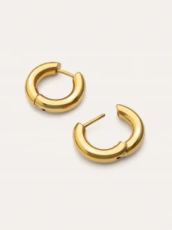 Pendientes Aro Carmen S Acero Baño Oro