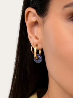 Pendientes Aro Carmen True Marine Acero Baño Oro