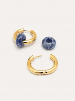 Pendientes Aro Carmen True Marine Acero Baño Oro