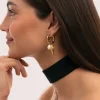 Pendientes Aro Carmen True Mar Acero Baño Oro