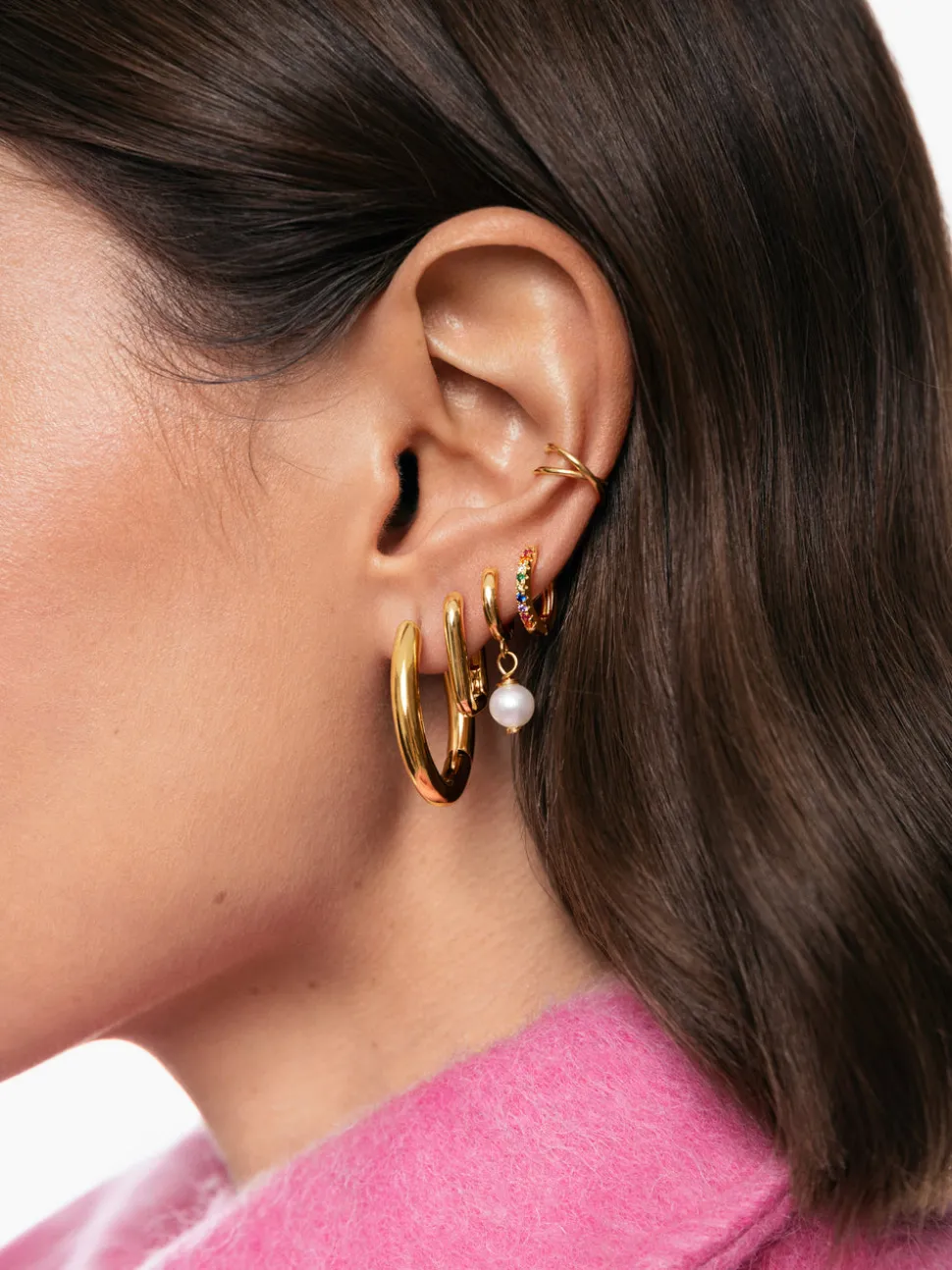 Pendientes Aro Colors Baño Oro
