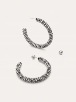 Pendientes Aro Disco Acero