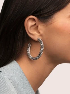 Pendientes Aro Disco Acero