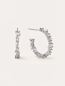 Pendientes Aro Estellar White