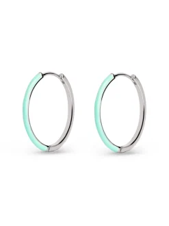 Pendientes Aro L Sky Enamel