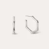 Pendientes Aro Mini Bamboo Acero