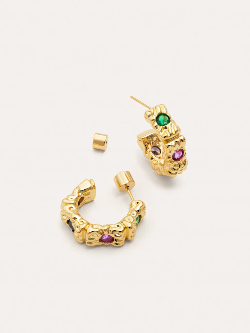 Pendientes Aro Sand Colors Baño Oro
