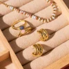 Pendientes Aro Shelly Acero Baño Oro