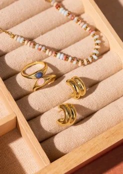 Pendientes Aro Shelly Acero Baño Oro