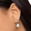 Pendientes Aro Smiley Sky Enamel