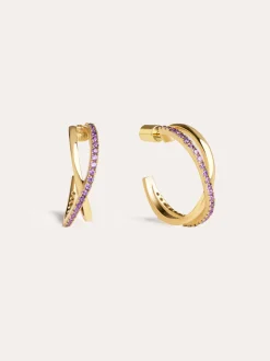 Pendientes Aro X Lavande Baño Oro