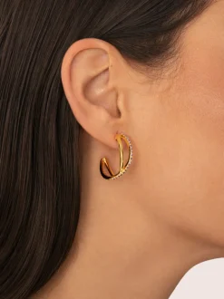 Pendientes Aro X Lavande Baño Oro