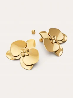 Pendientes Botanic Acero Baño Oro