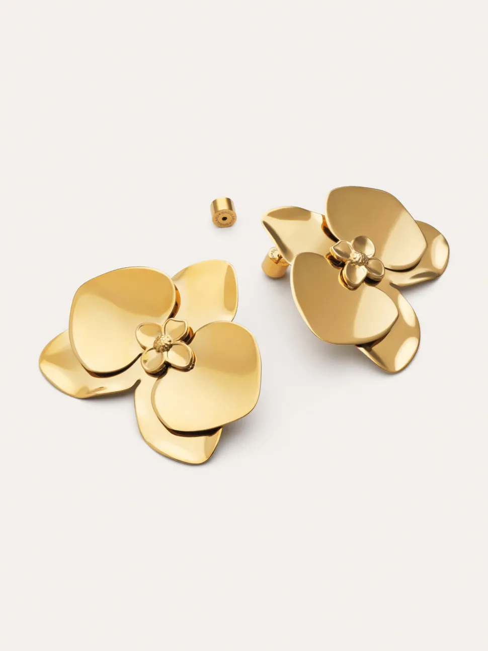 Pendientes Botanic Acero Baño Oro