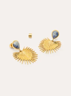 Pendientes Catalina Acero Baño Oro