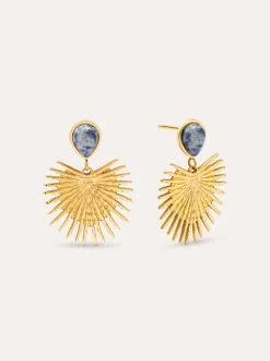 Pendientes Catalina Acero Baño Oro