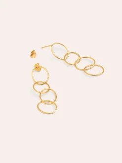 Pendientes Circles & Circles Baño Oro