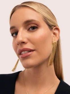 Pendientes Cleopatra Acero Baño Oro
