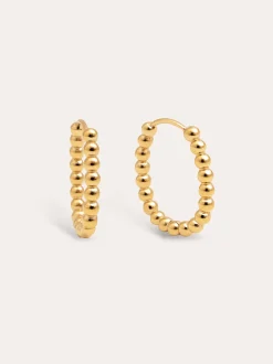 Pendientes Dana Dots Acero Baño Oro