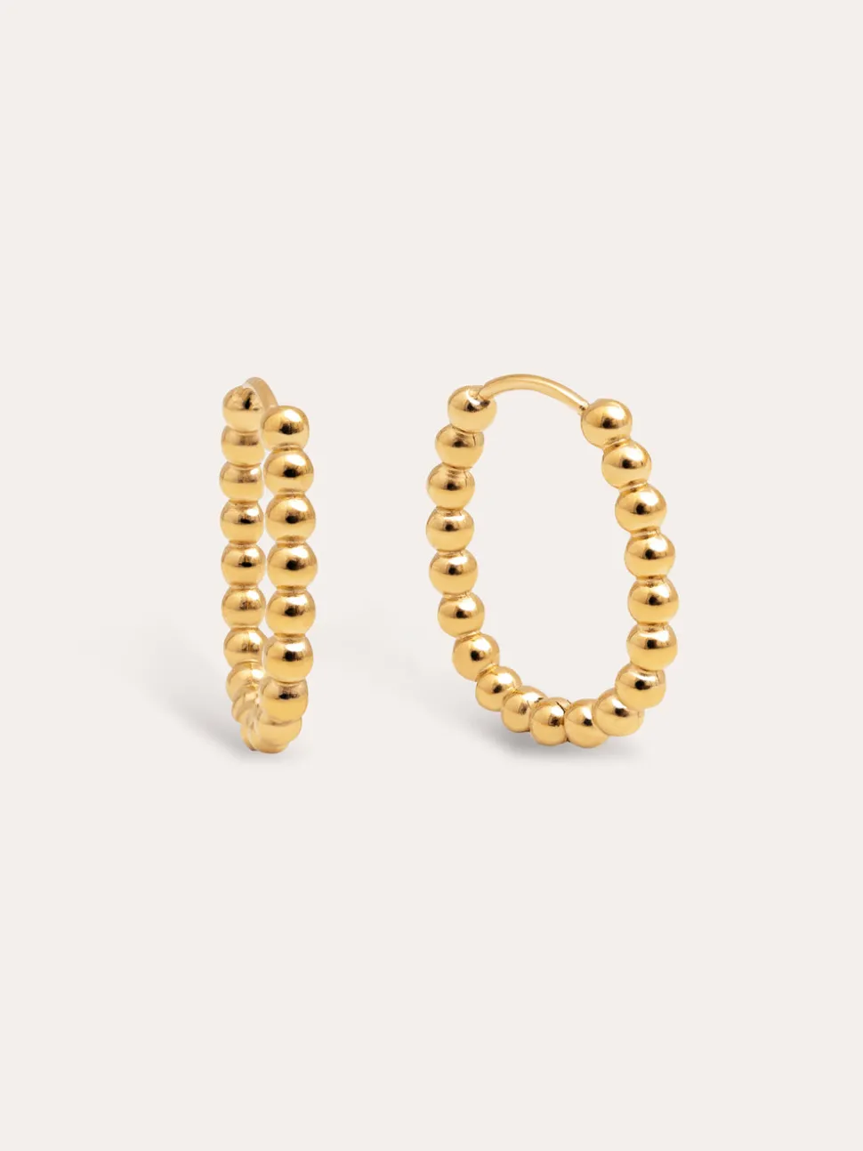 Pendientes Dana Dots Acero Baño Oro
