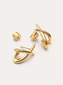 Pendientes Emma Acero Baño Oro