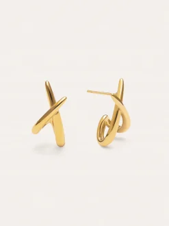 Pendientes Emma Acero Baño Oro
