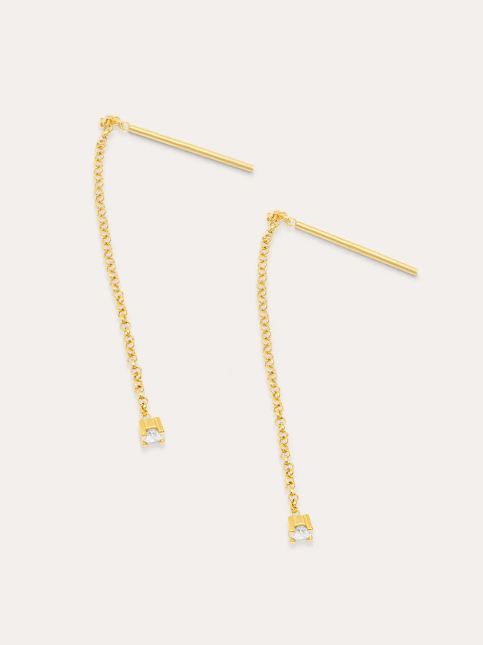 Pendientes Falling Spark Plata Baño Oro