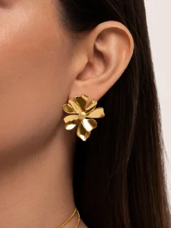 Pendientes Flower Spring Baño Oro