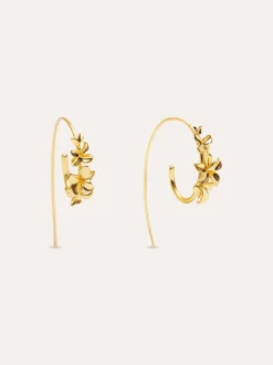 Pendientes Gladiolo Baño Oro
