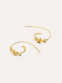 Pendientes Gladiolo Baño Oro