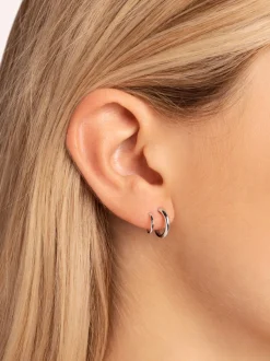 Pendientes Gota Spiral Plata
