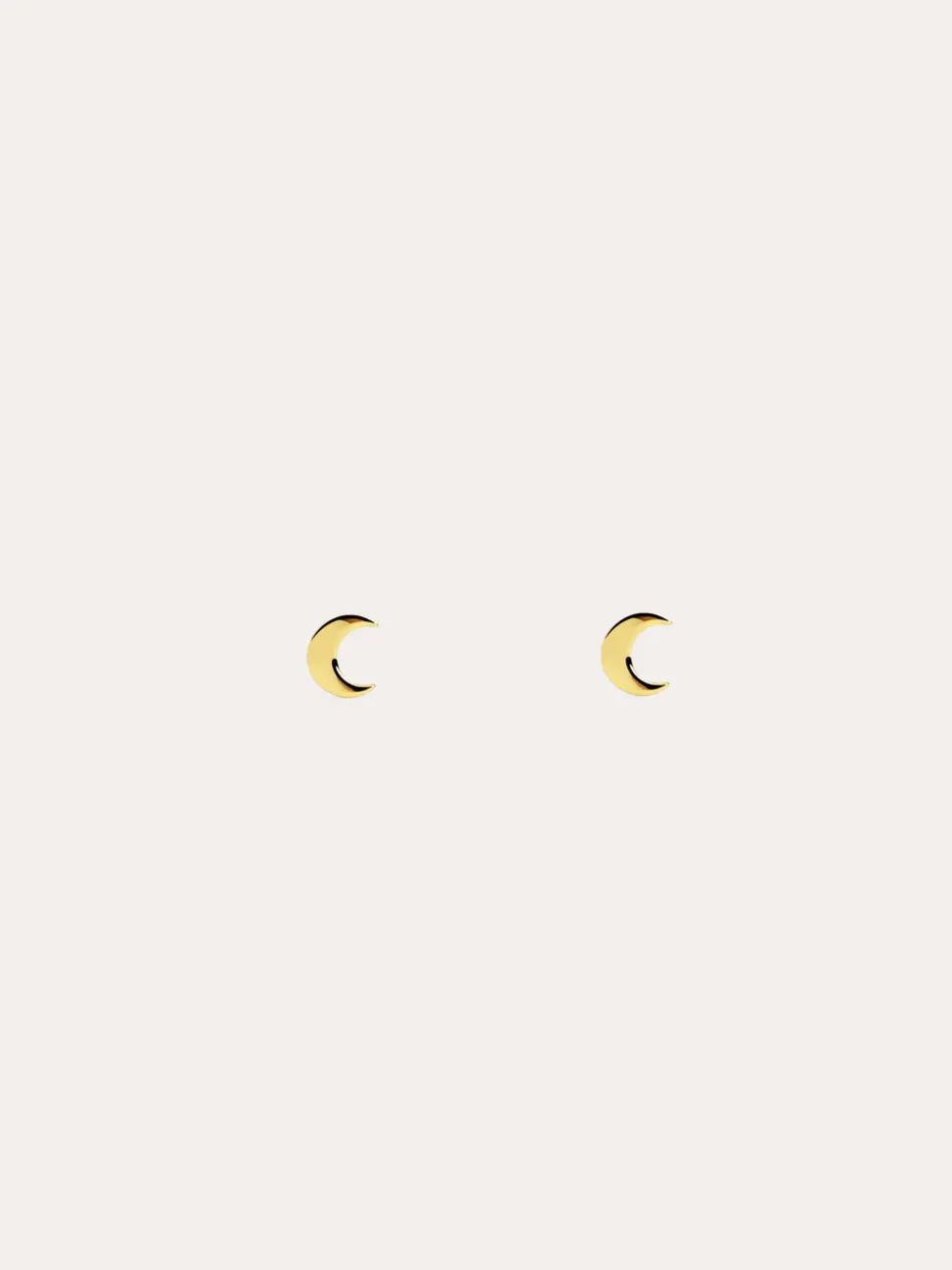 Pendientes Kids Moon Plata Baño Oro