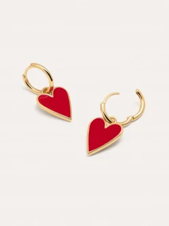 Pendientes Lovely Heart Baño Oro
