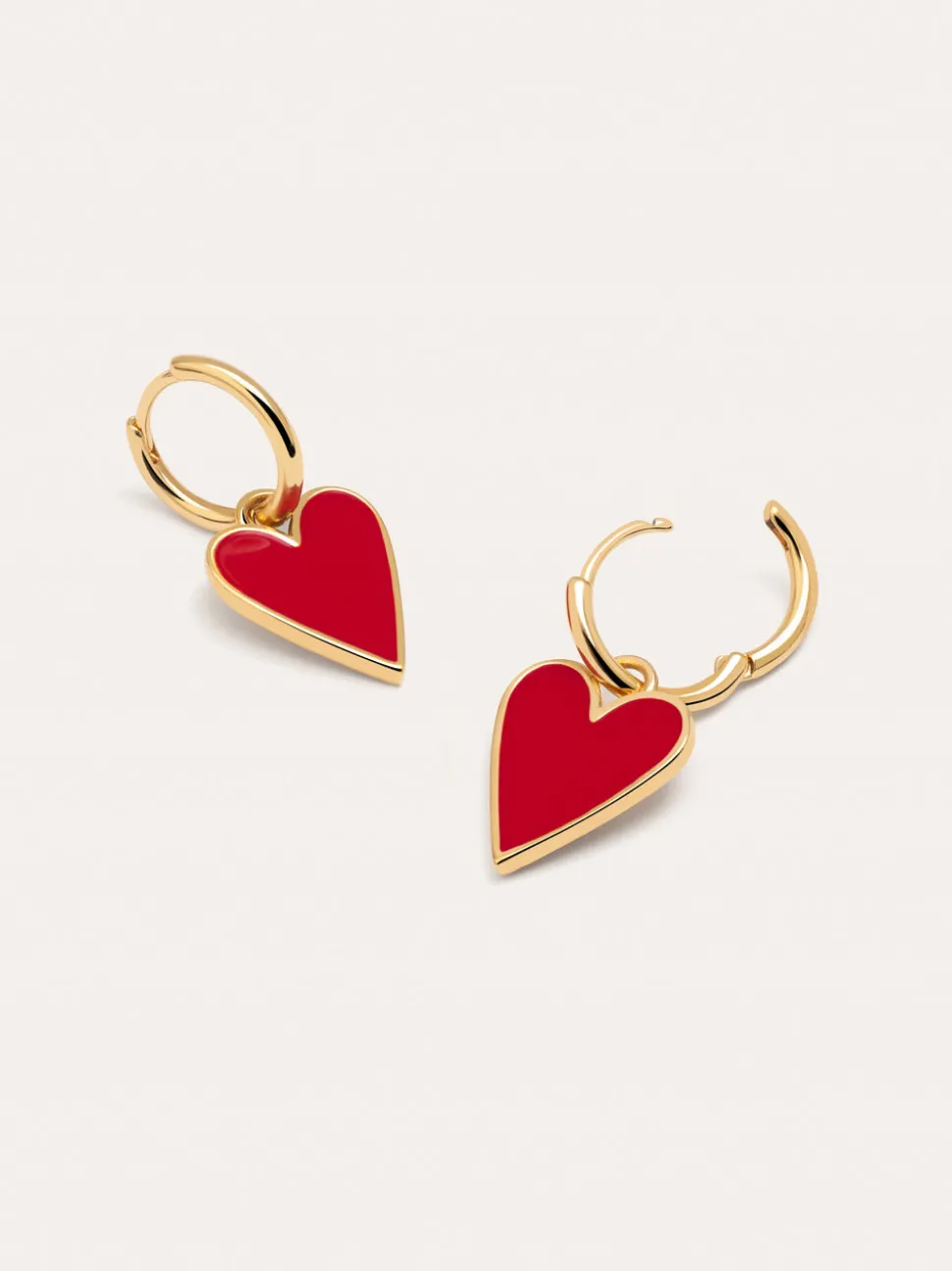 Pendientes Lovely Heart Baño Oro